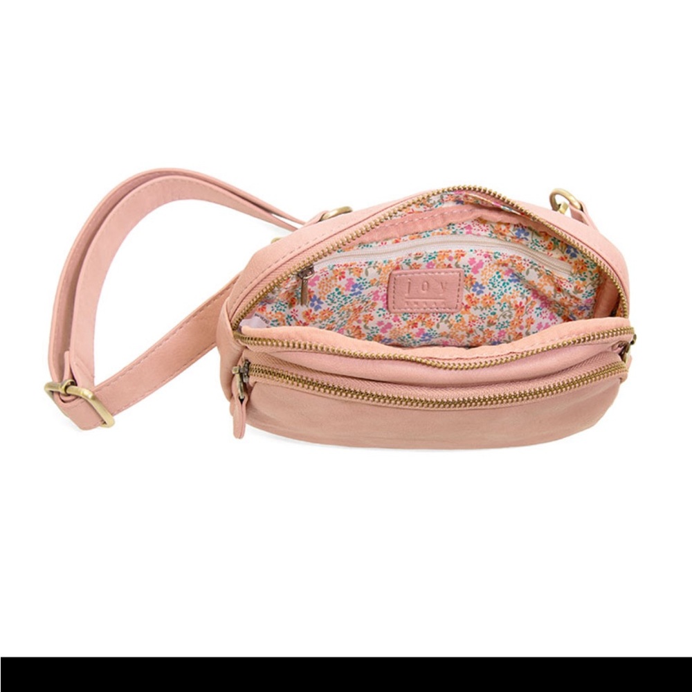 Joy Susan Kylie Double Zip Sling Belt Bag in Blush. Good used condition - Picture 3 of 12